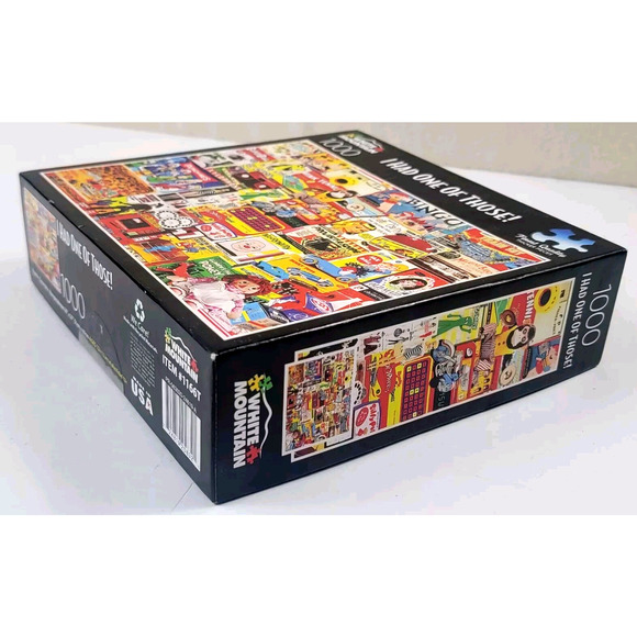 White Mountain 1000 Pc Puzzle “I Had One of Those!” Nostalgic Toys NIB USA - Picture 4 of 6